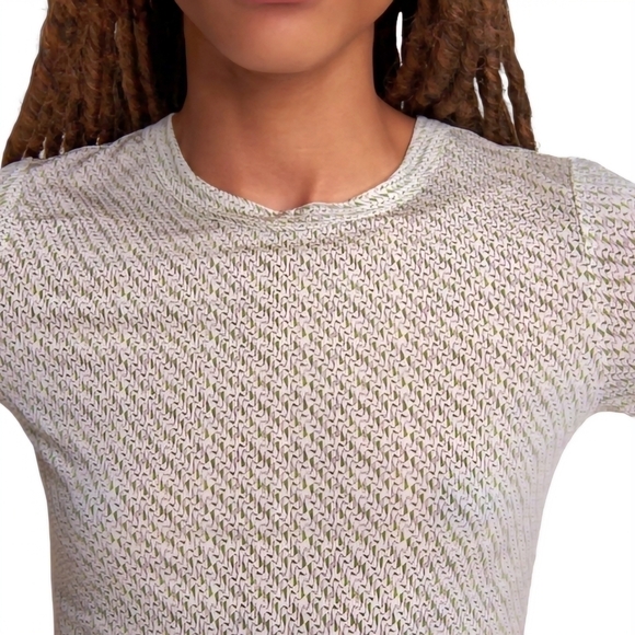 Rag & Bone Super Soft Green and White Sabeen Jersey Top Size XS - Picture 5 of 14